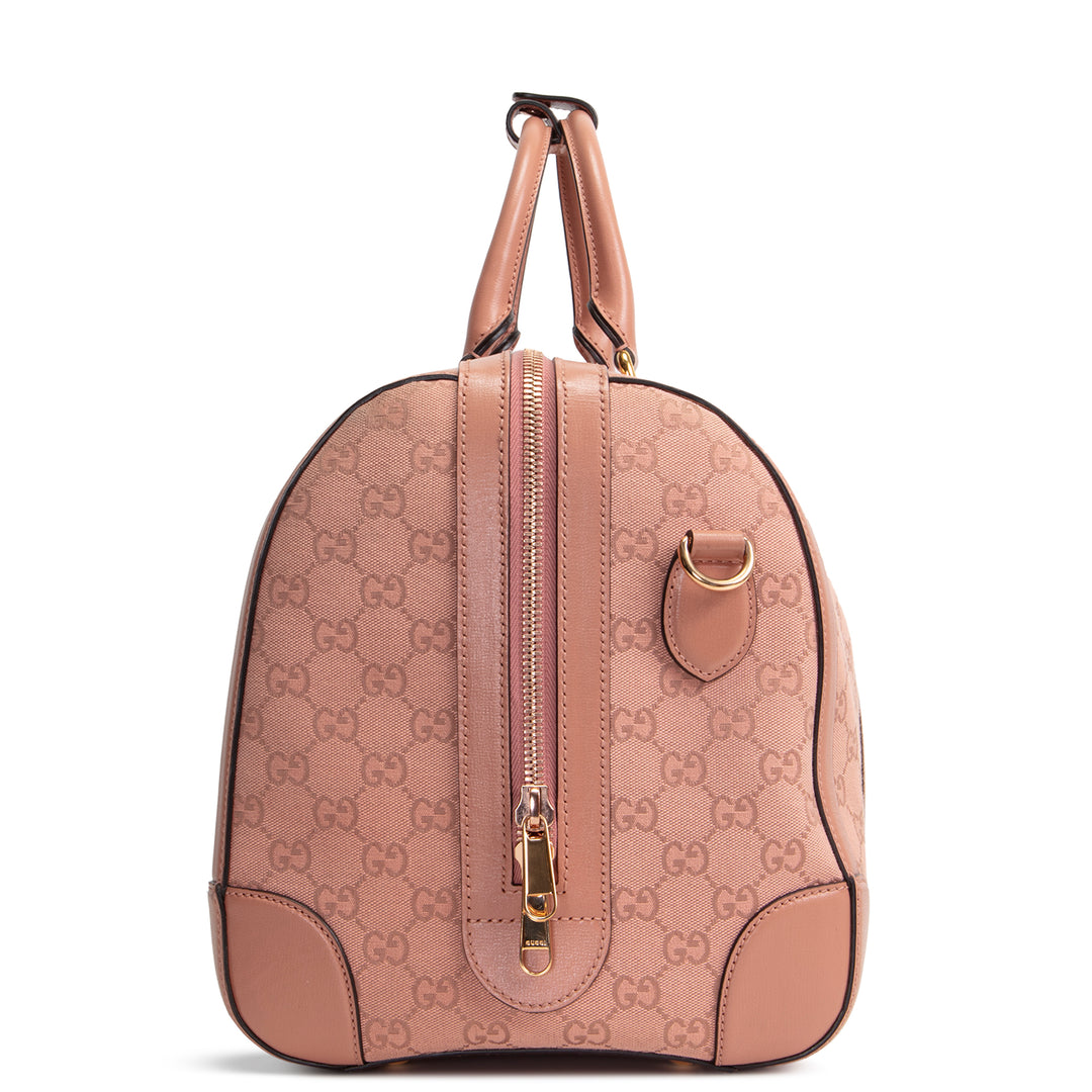 GUCCI Retro Small Interlocking G Duffle - GG Canvas Pink