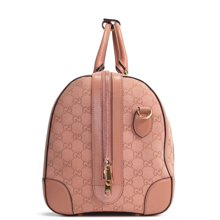 GUCCI Retro Small Interlocking G Duffle - GG Canvas Pink