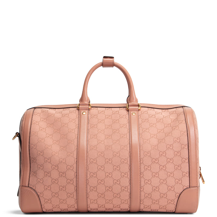 GUCCI Retro Small Interlocking G Duffle - GG Canvas Pink