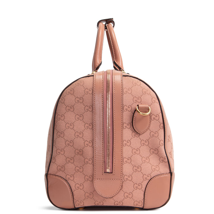 GUCCI Retro Small Interlocking G Duffle - GG Canvas Pink
