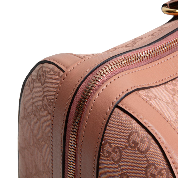 GUCCI Retro Small Interlocking G Duffle - GG Canvas Pink