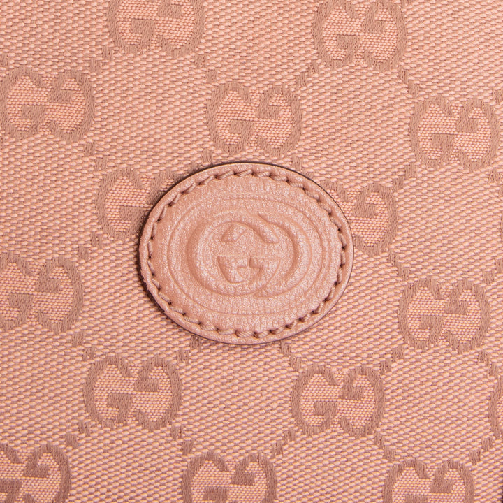 GUCCI Retro Small Interlocking G Duffle - GG Canvas Pink