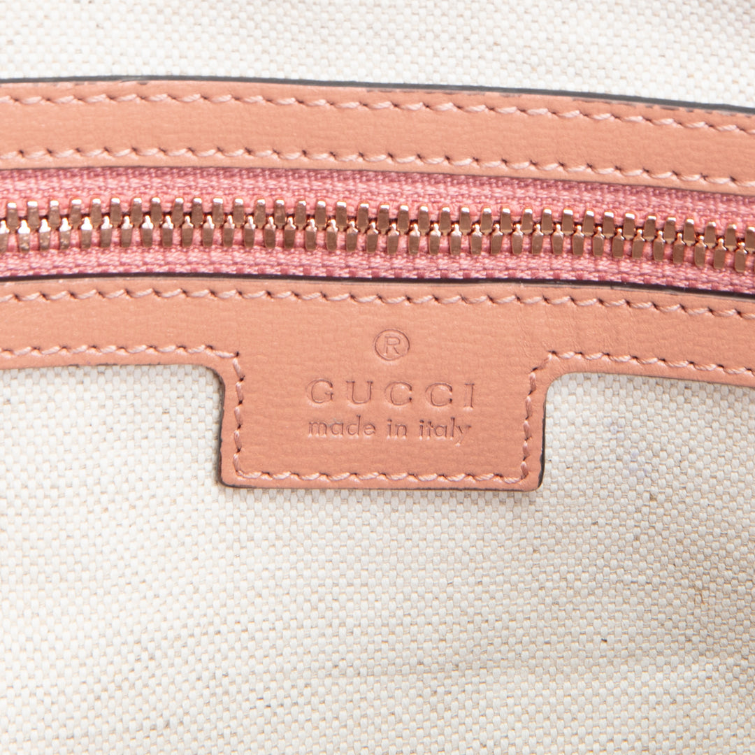 GUCCI Retro Small Interlocking G Duffle - GG Canvas Pink