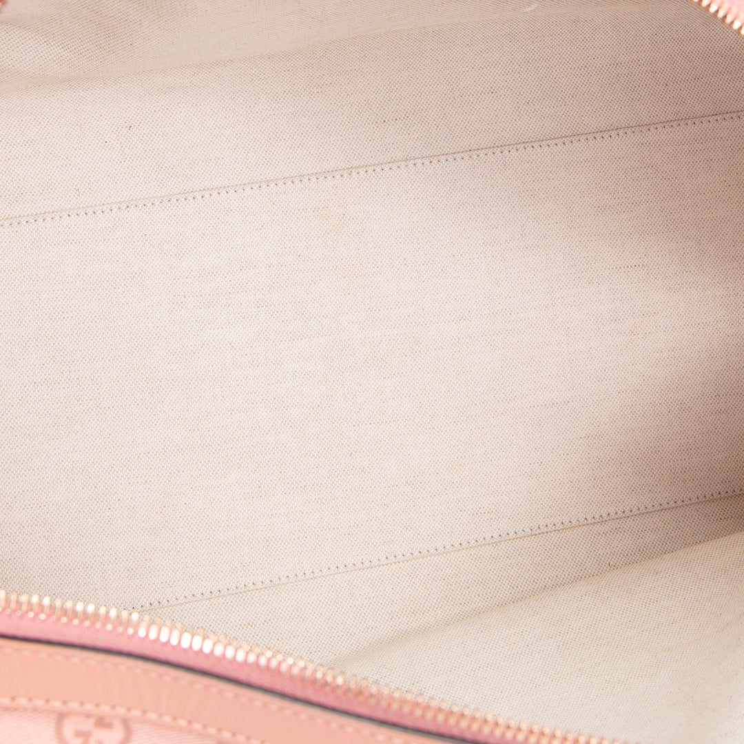 GUCCI Retro Small Interlocking G Duffle - GG Canvas Pink