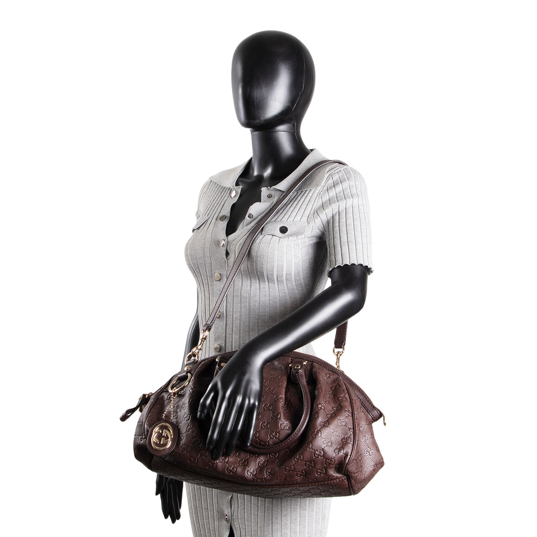 GUCCI Sukey Boston Guccissima