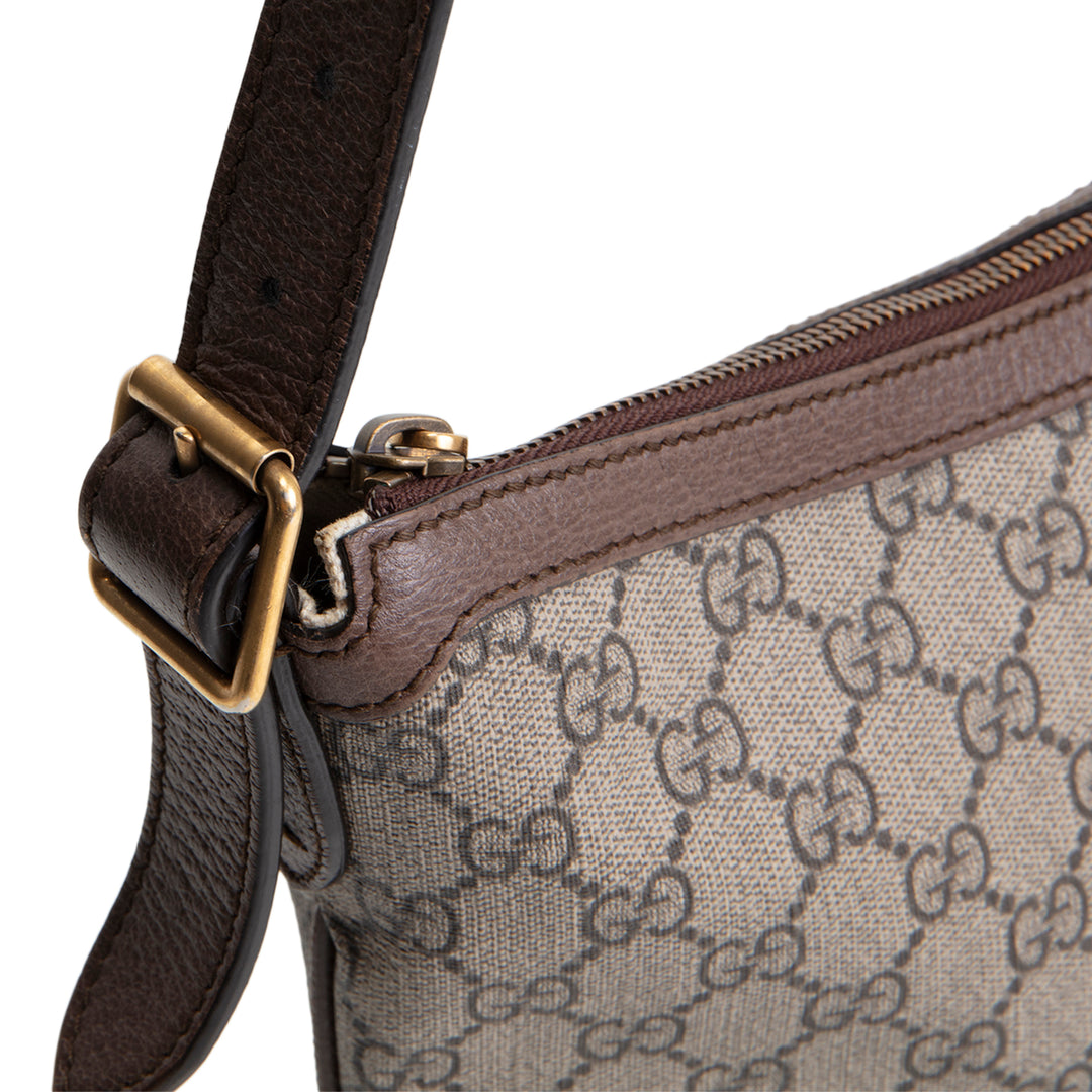 GUCCI GG Supreme Ophidia Half Moon Hobo