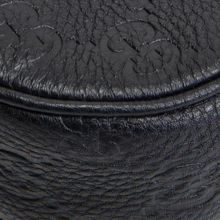 GUCCI GG Emblem Medium Shoulder Bag - Black