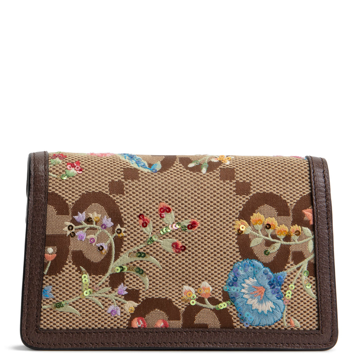 GUCCI Dionysus Super Mini Jumbo GG Canvas - Floral