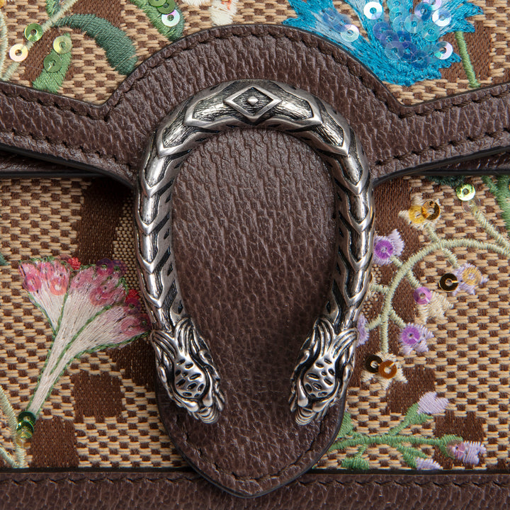 GUCCI Dionysus Super Mini Jumbo GG Canvas - Floral