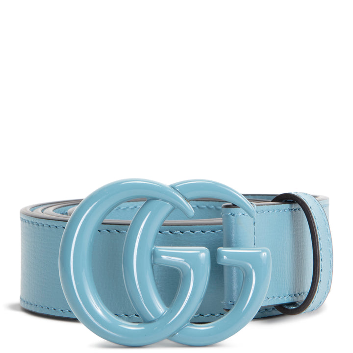 GUCCI Marmont GG Signature Belt Kit - Blue