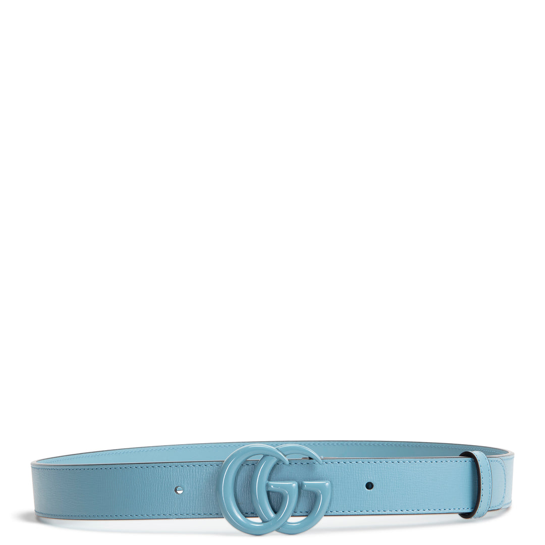 GUCCI Marmont GG Signature Belt Kit - Blue