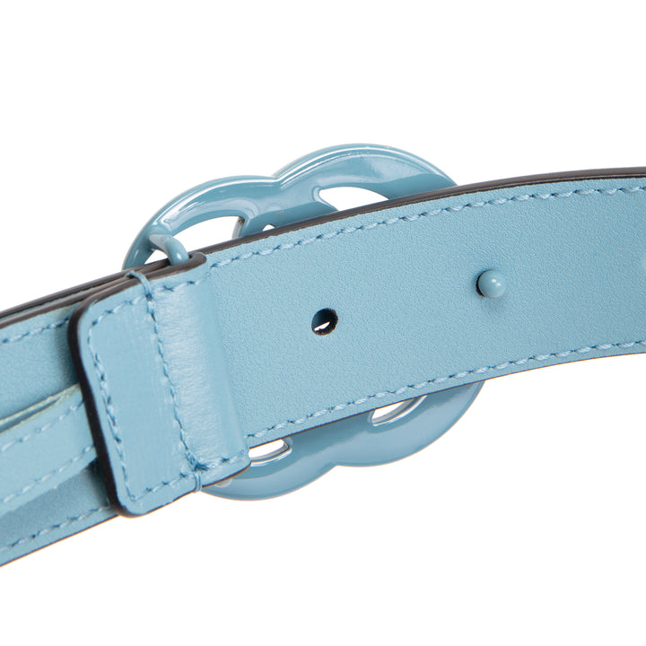 GUCCI Marmont GG Signature Belt Kit - Blue