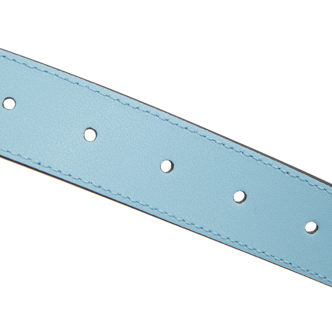 GUCCI Marmont GG Signature Belt Kit - Blue