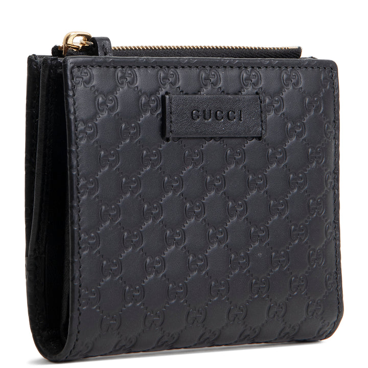 GUCCI Mircoguccissima Pattern Leather Wallet