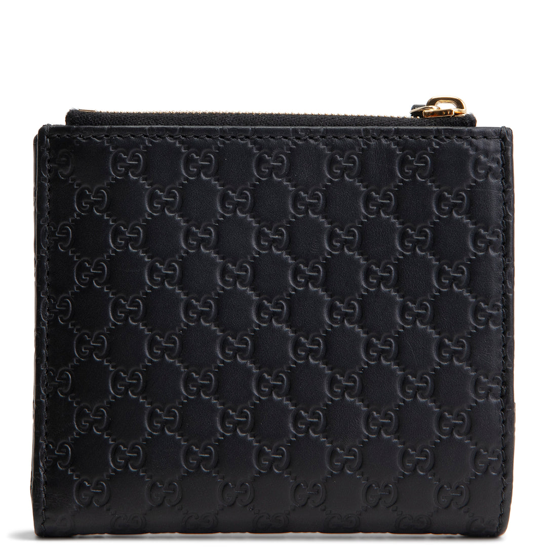 GUCCI Mircoguccissima Pattern Leather Wallet
