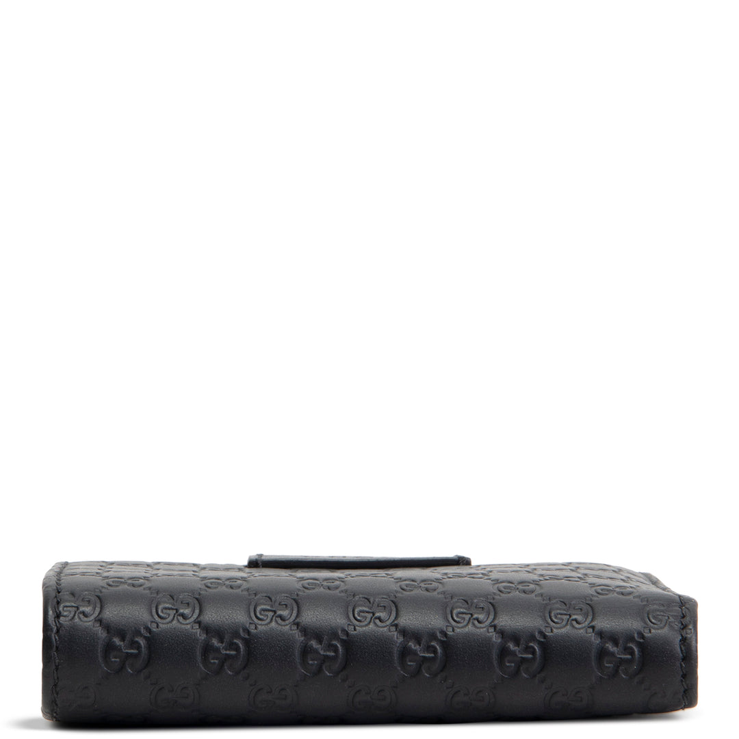 GUCCI Mircoguccissima Pattern Leather Wallet