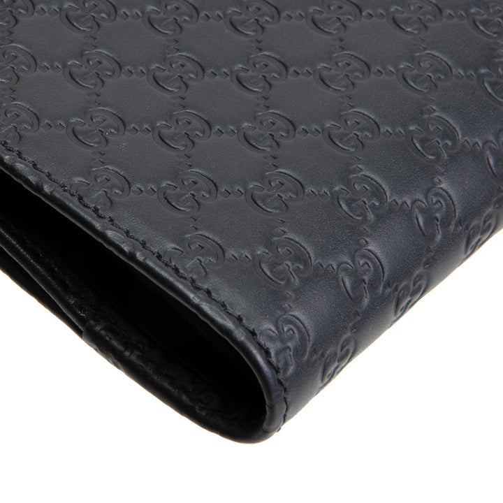 GUCCI Mircoguccissima Pattern Leather Wallet
