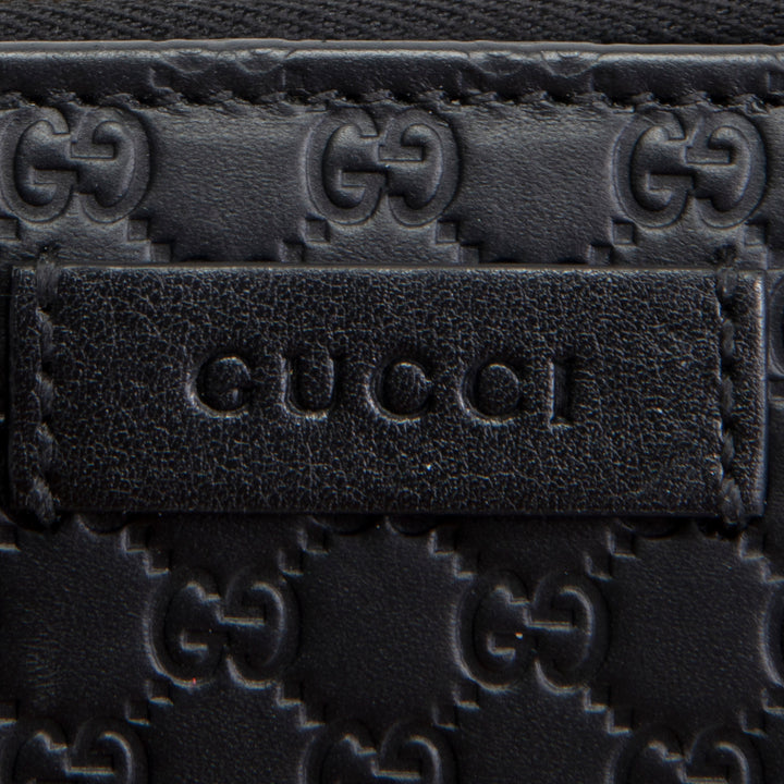 GUCCI Mircoguccissima Pattern Leather Wallet
