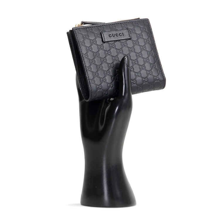 GUCCI Mircoguccissima Pattern Leather Wallet