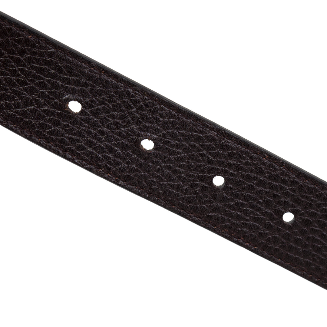 GUCCI Leather Marmont Reversible Belt - Black/Brown