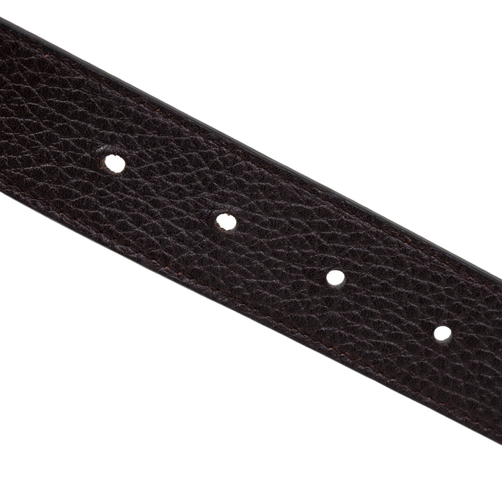 GUCCI Leather Marmont Reversible Belt - Black/Brown
