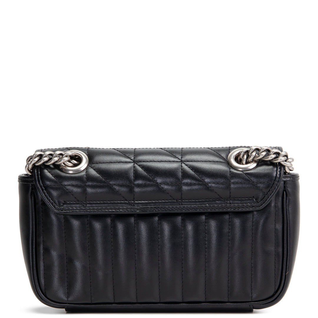 GUCCI Matelasse Marmont Aria Bag - Black
