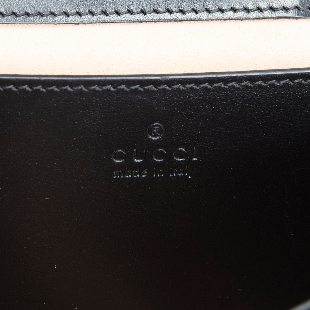 GUCCI Matelasse Marmont Aria Bag - Black