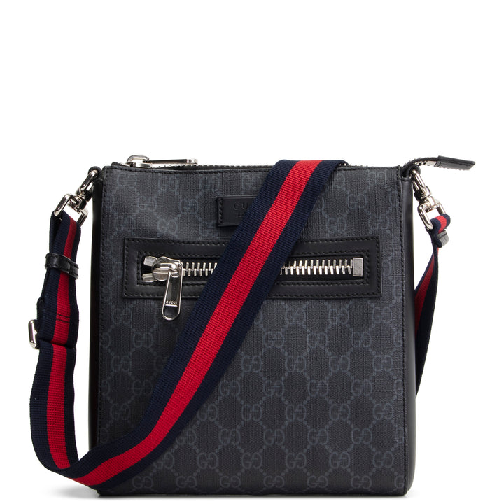 GUCCI GG Supreme Messenger - Black