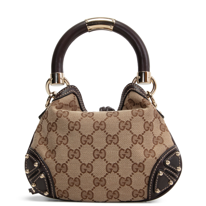 GUCCI Mini Indy Hobo GG Canvas