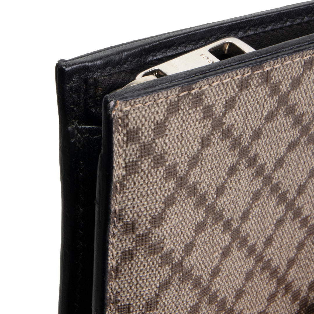 GUCCI Coated Canvas Diamante Wallet OUTLET FINAL SALE