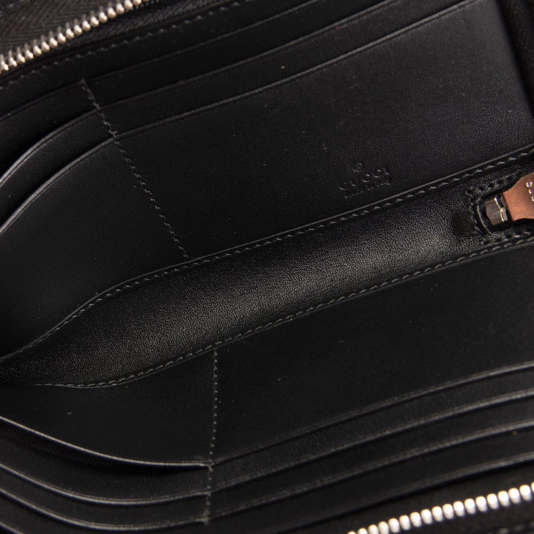 GUCCI Coated Canvas Diamante Wallet OUTLET FINAL SALE
