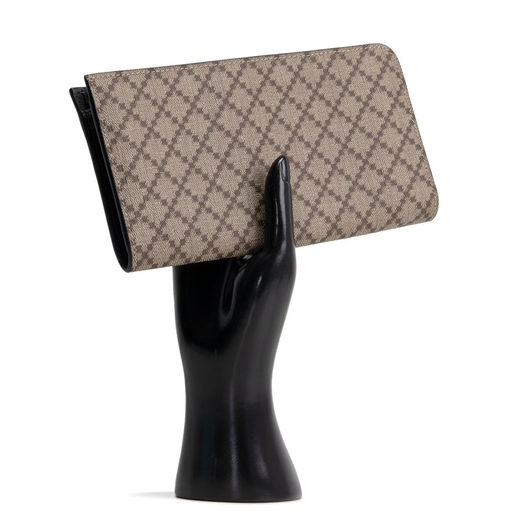 GUCCI Coated Canvas Diamante Wallet OUTLET FINAL SALE