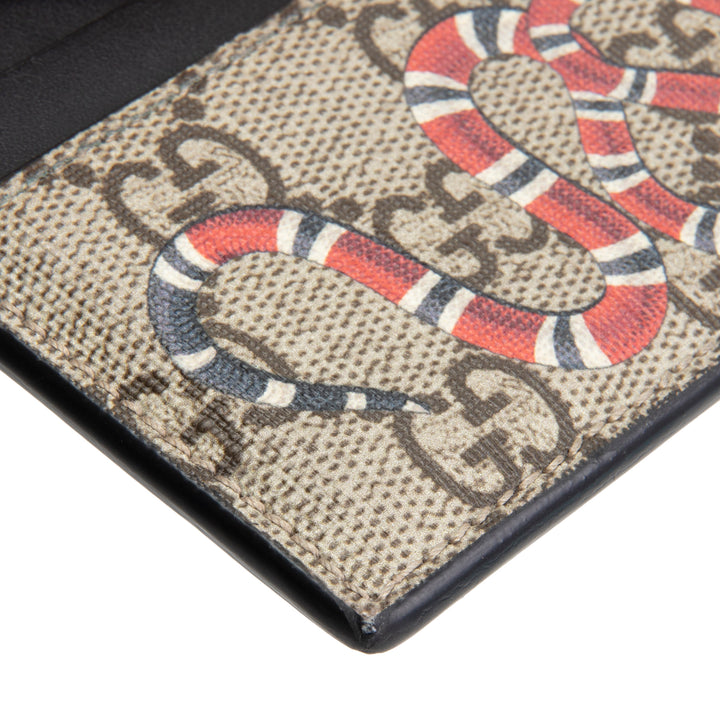 GUCCI GG Supreme Kingsnake Card Holder