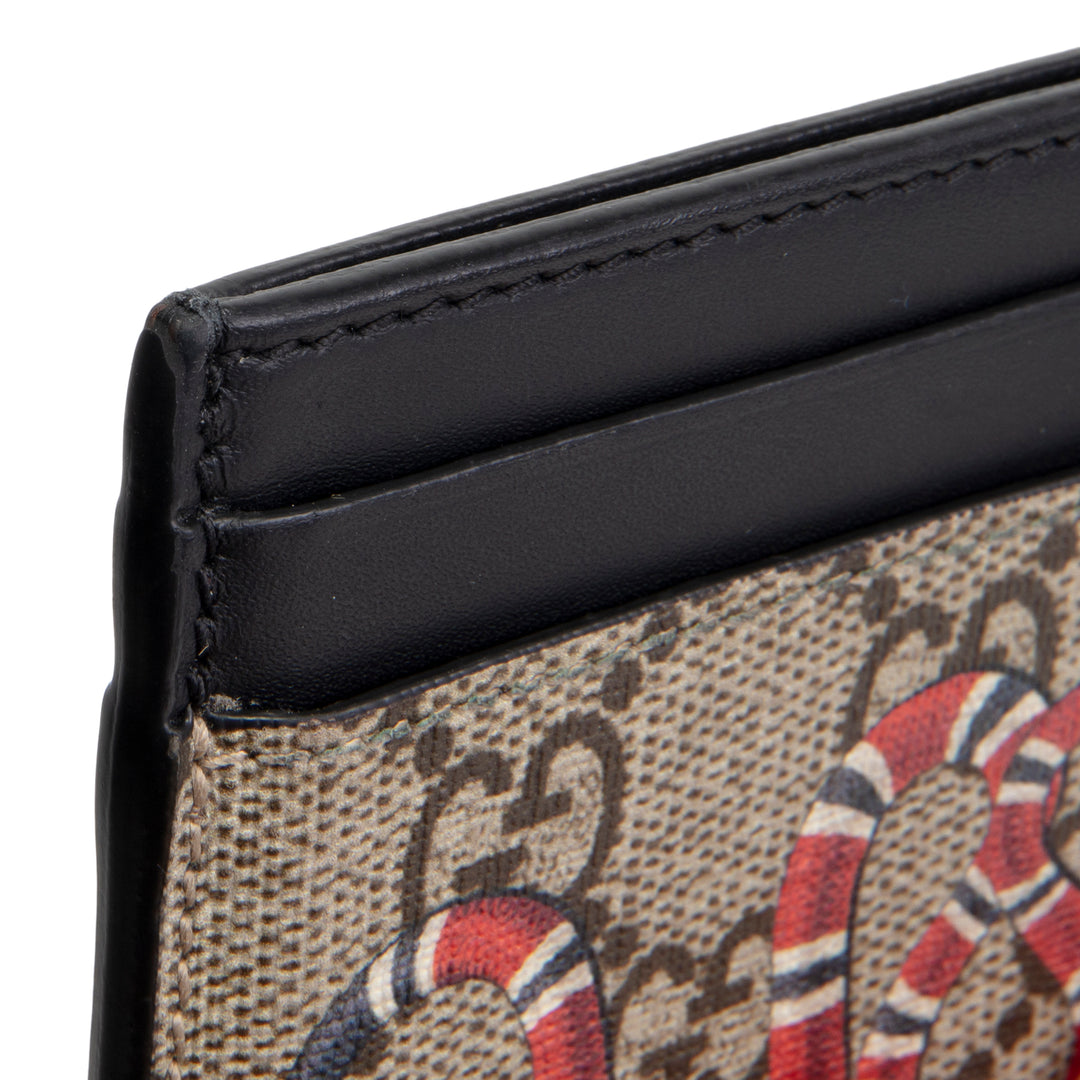GUCCI GG Supreme Kingsnake Card Holder