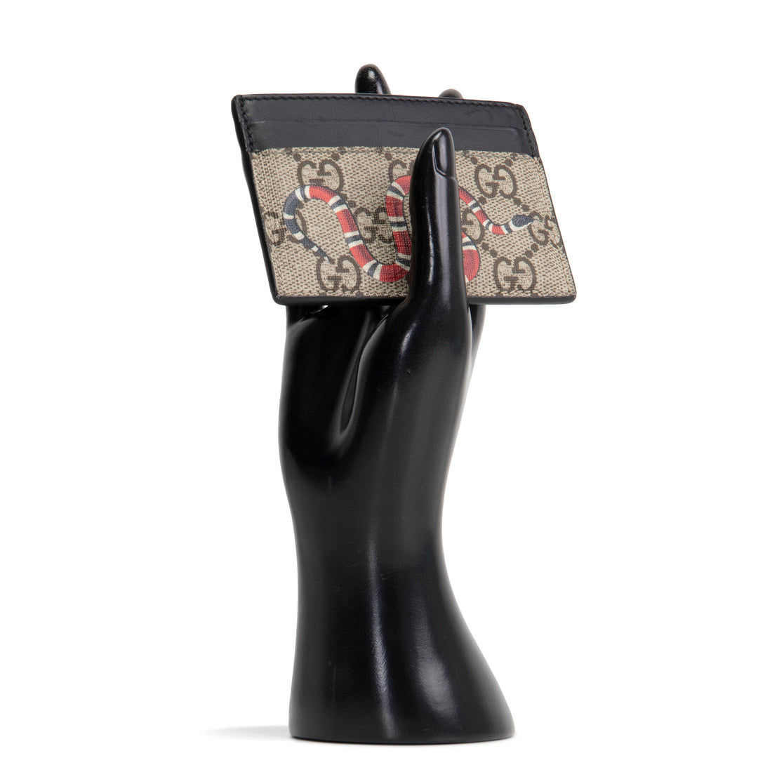 GUCCI GG Supreme Kingsnake Card Holder