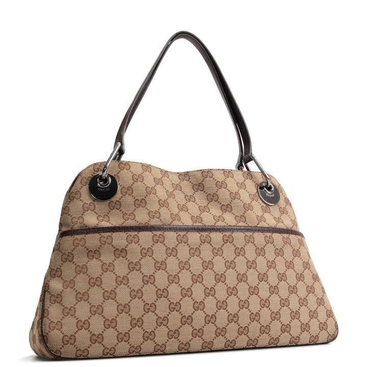 GUCCI Eclipse GG Canvas Shoulder Bag