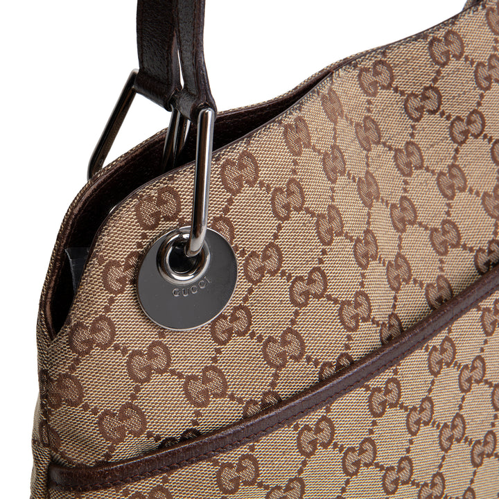 GUCCI Eclipse GG Canvas Shoulder Bag