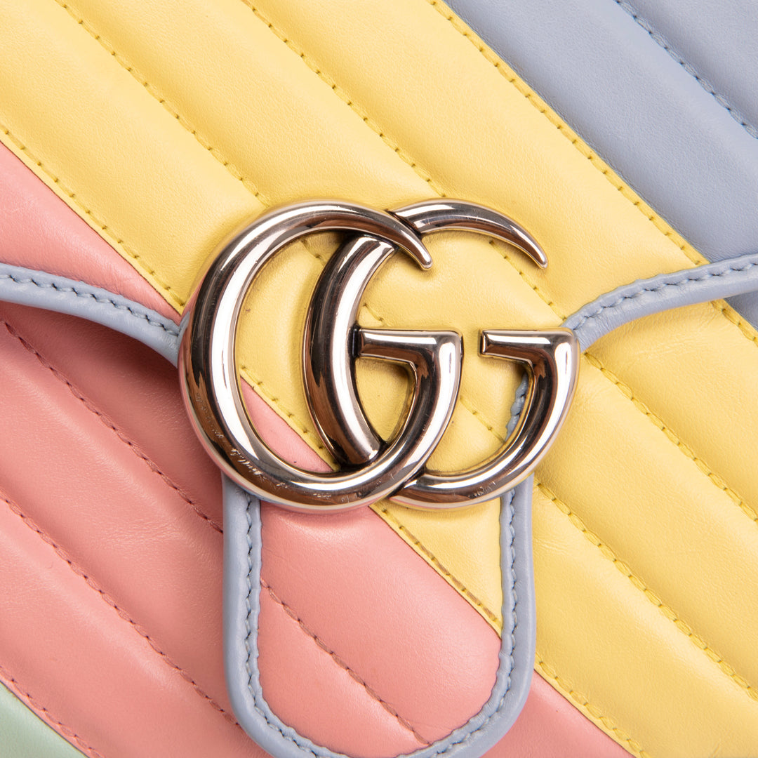GUCCI GG Marmont Shoulder Bag - Pastel Multicolor