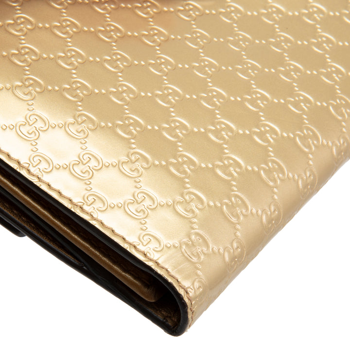 GUCCI Patent Guccissima Heart Wallet OUTLET FINAL SALE