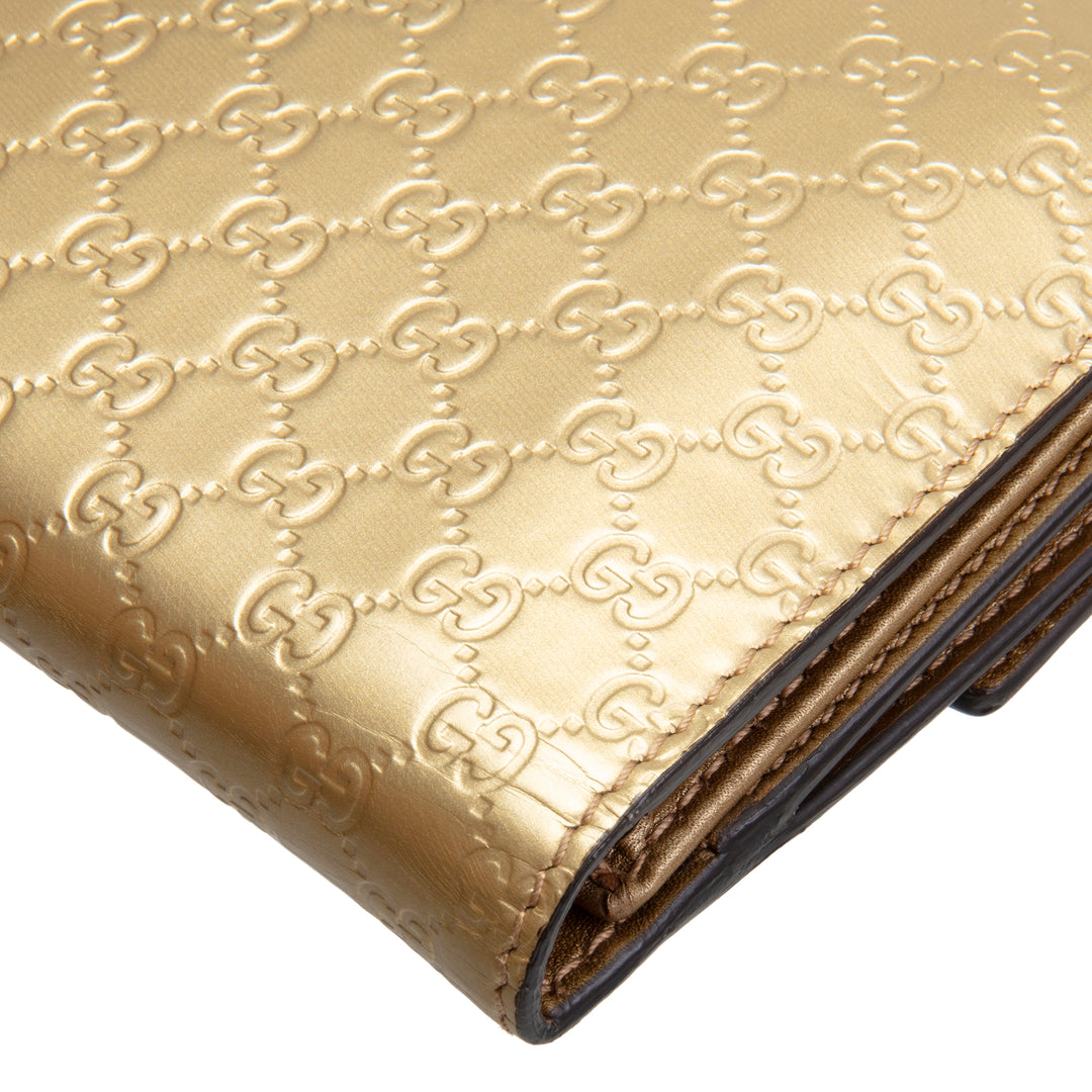 GUCCI Patent Guccissima Heart Wallet OUTLET FINAL SALE