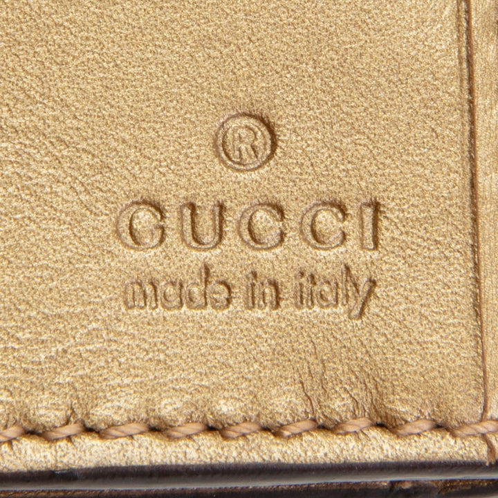 GUCCI Patent Guccissima Heart Wallet OUTLET FINAL SALE