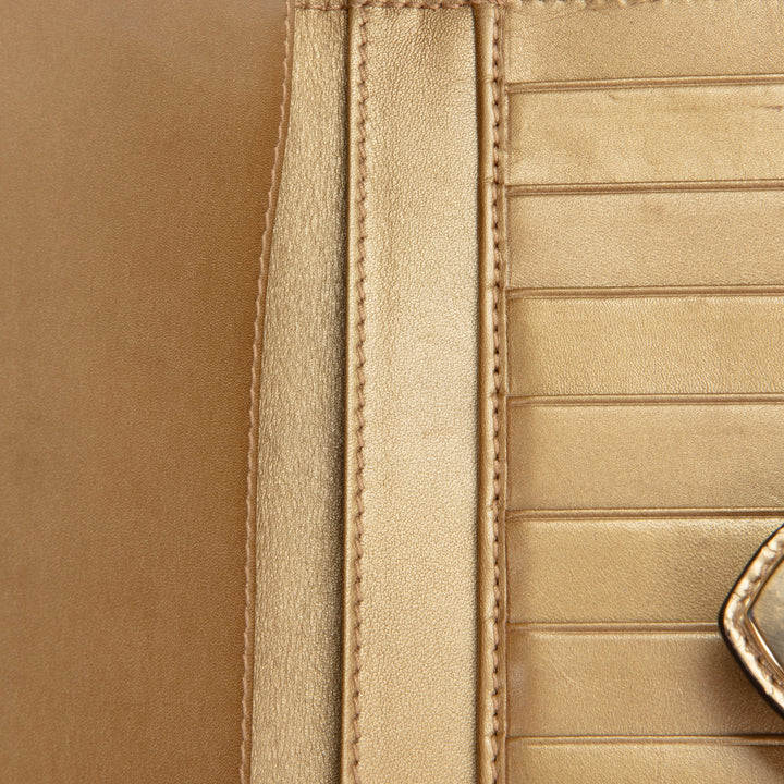 GUCCI Patent Guccissima Heart Wallet OUTLET FINAL SALE