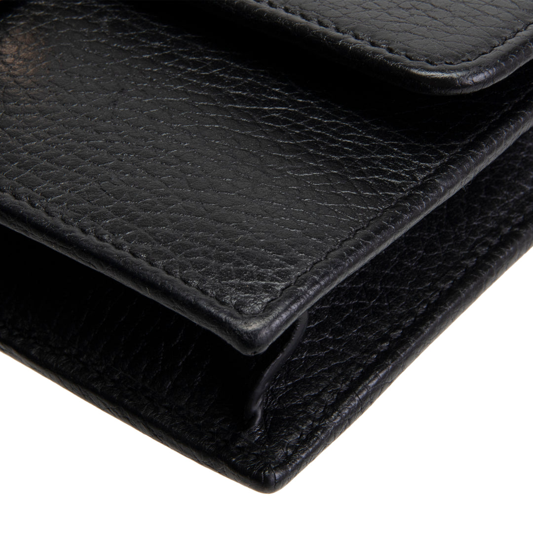 GUCCI Dollar Wallet on Chain - Black OUTLET FINAL SALE