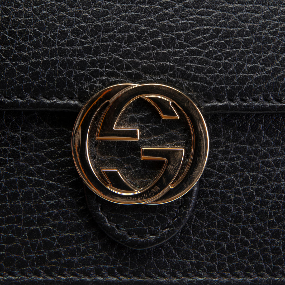 GUCCI Dollar Wallet on Chain - Black OUTLET FINAL SALE