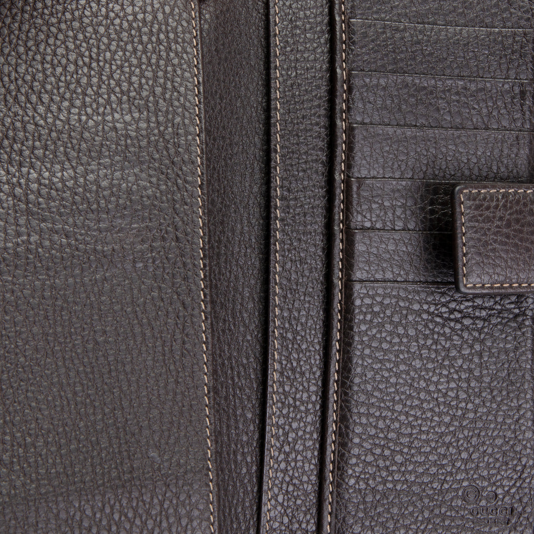 GUCCI GG Crystal Continental Wallet - Beige & Ebony