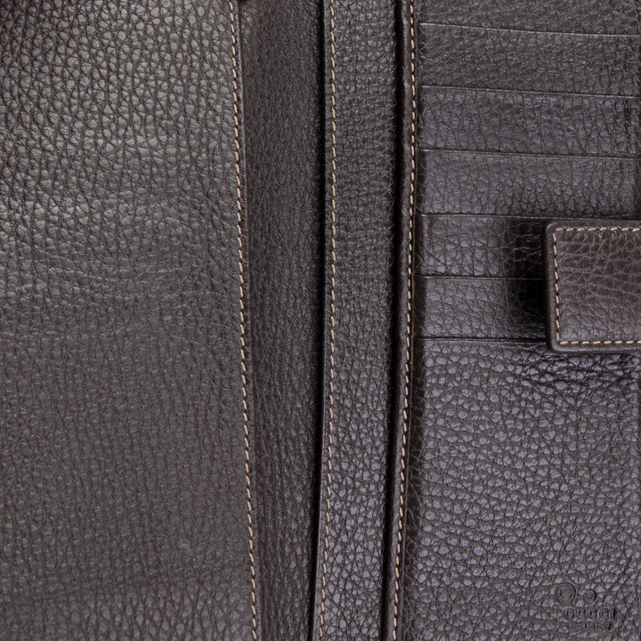 GUCCI GG Crystal Continental Wallet - Beige & Ebony