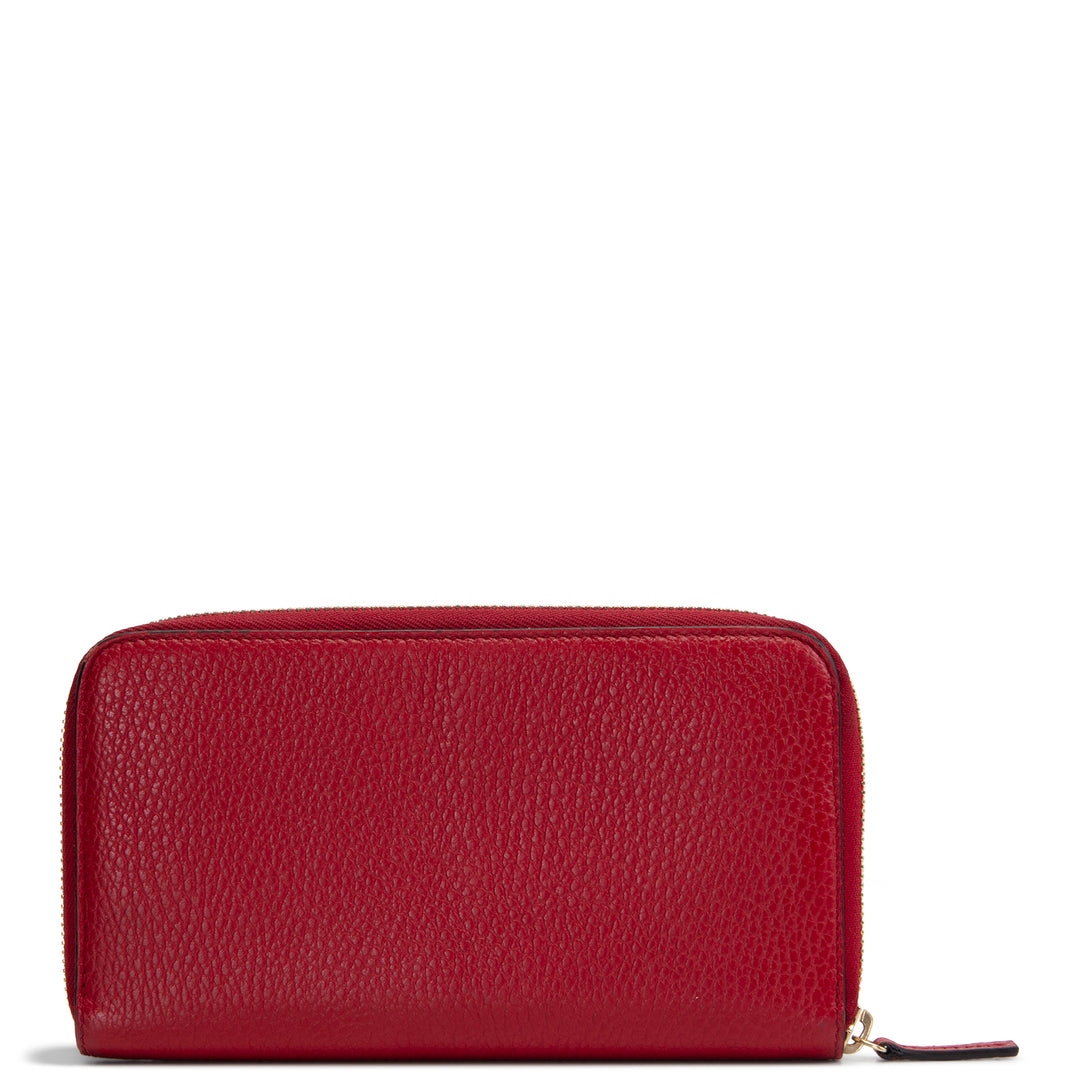 GUCCI Interlocking G Continental Wallet - Red