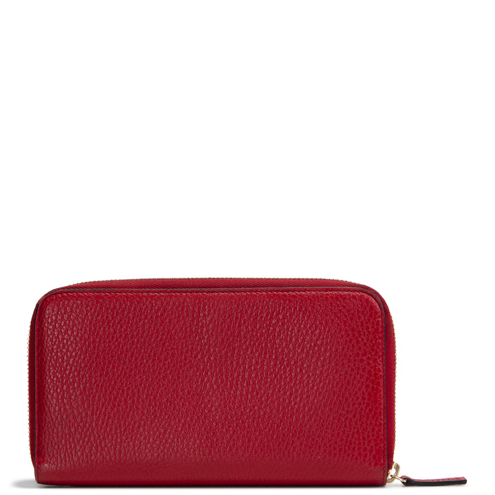 GUCCI Interlocking G Continental Wallet - Red
