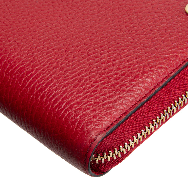 GUCCI Interlocking G Continental Wallet - Red