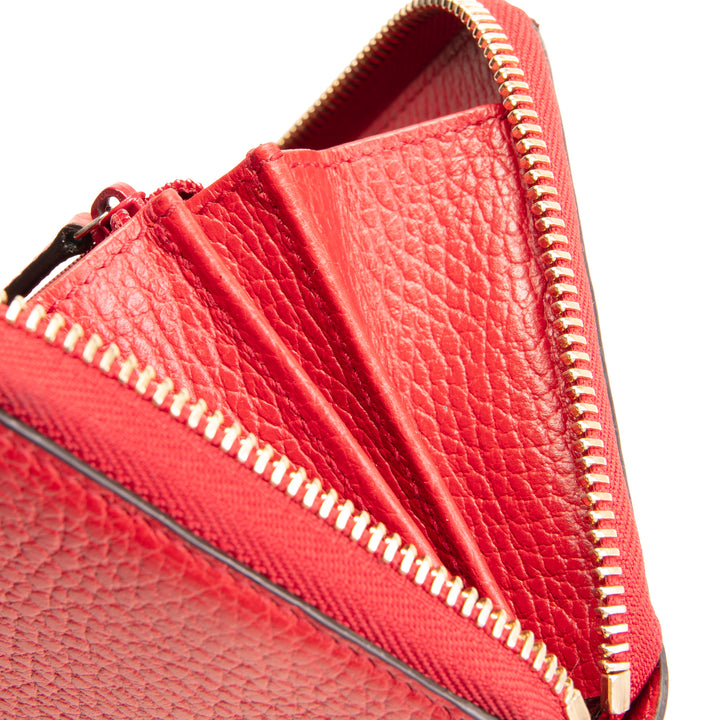 GUCCI Interlocking G Continental Wallet - Red